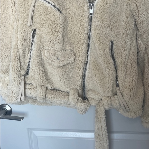 Free People Sherpa Fluffy Moto Jacket - Picture 10 of 11